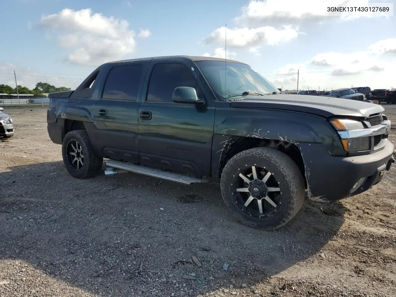 2003 Chevrolet Avalanche K1500 VIN: 3GNEK13T43G127689 Lot: 56674025