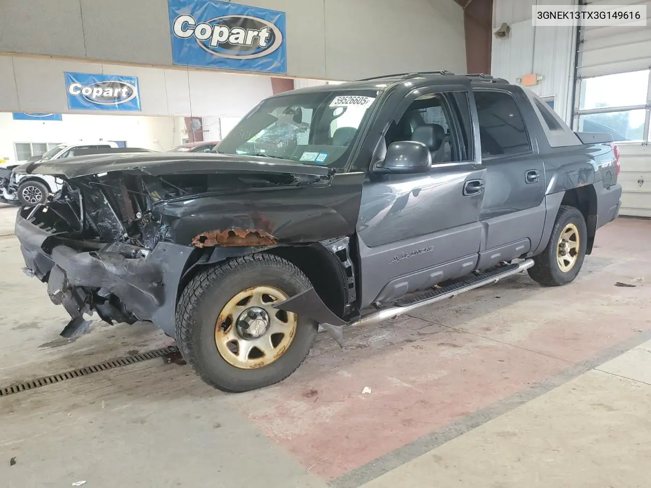 2003 Chevrolet Avalanche K1500 VIN: 3GNEK13TX3G149616 Lot: 59526605