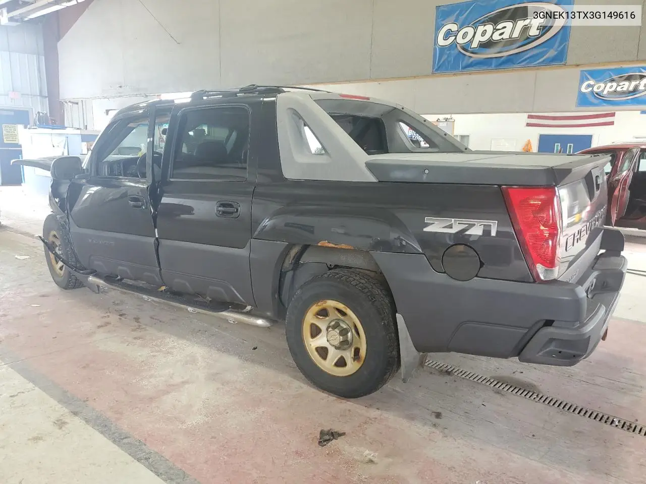 2003 Chevrolet Avalanche K1500 VIN: 3GNEK13TX3G149616 Lot: 59526605
