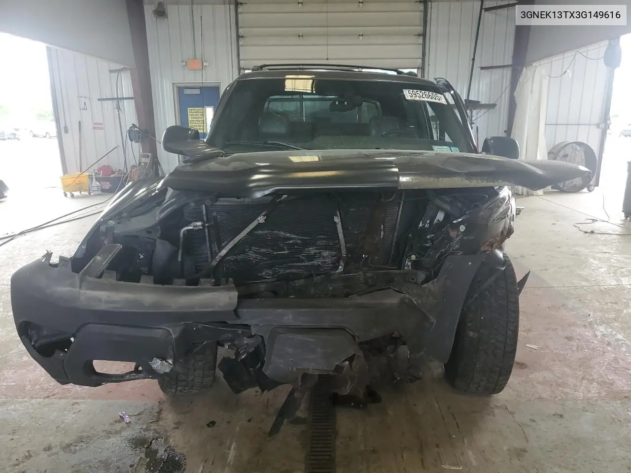 2003 Chevrolet Avalanche K1500 VIN: 3GNEK13TX3G149616 Lot: 59526605