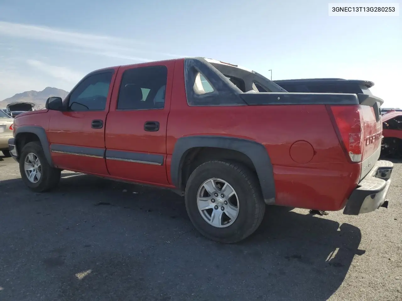 2003 Chevrolet Avalanche C1500 VIN: 3GNEC13T13G280253 Lot: 62258675