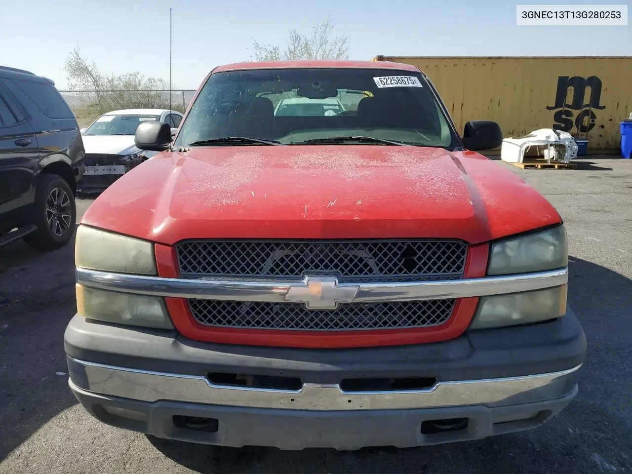 2003 Chevrolet Avalanche C1500 VIN: 3GNEC13T13G280253 Lot: 62258675
