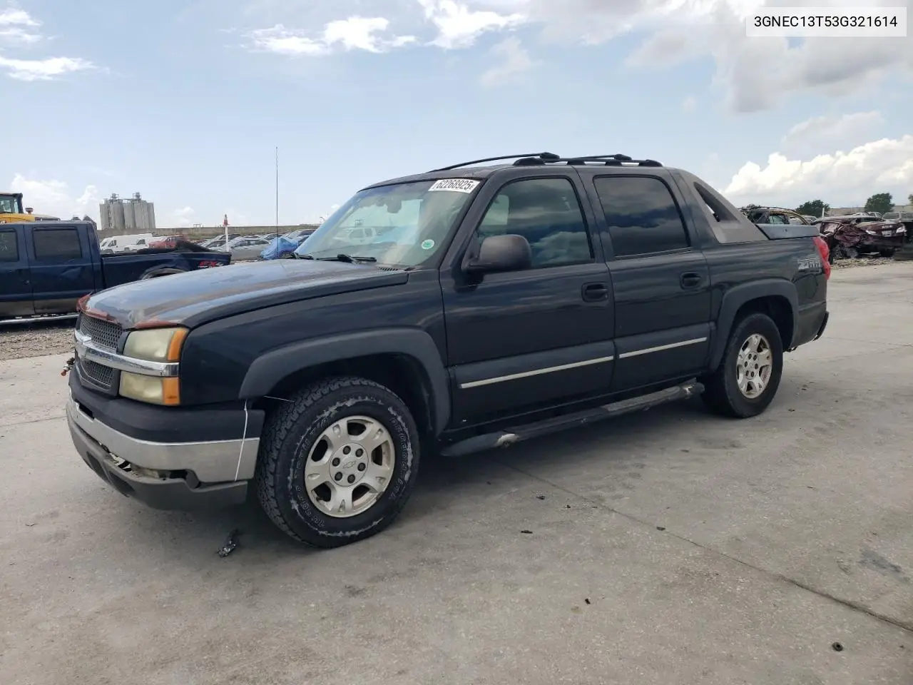 2003 Chevrolet Avalanche C1500 VIN: 3GNEC13T53G321614 Lot: 62268925