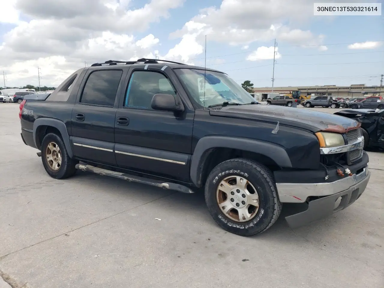 2003 Chevrolet Avalanche C1500 VIN: 3GNEC13T53G321614 Lot: 62268925