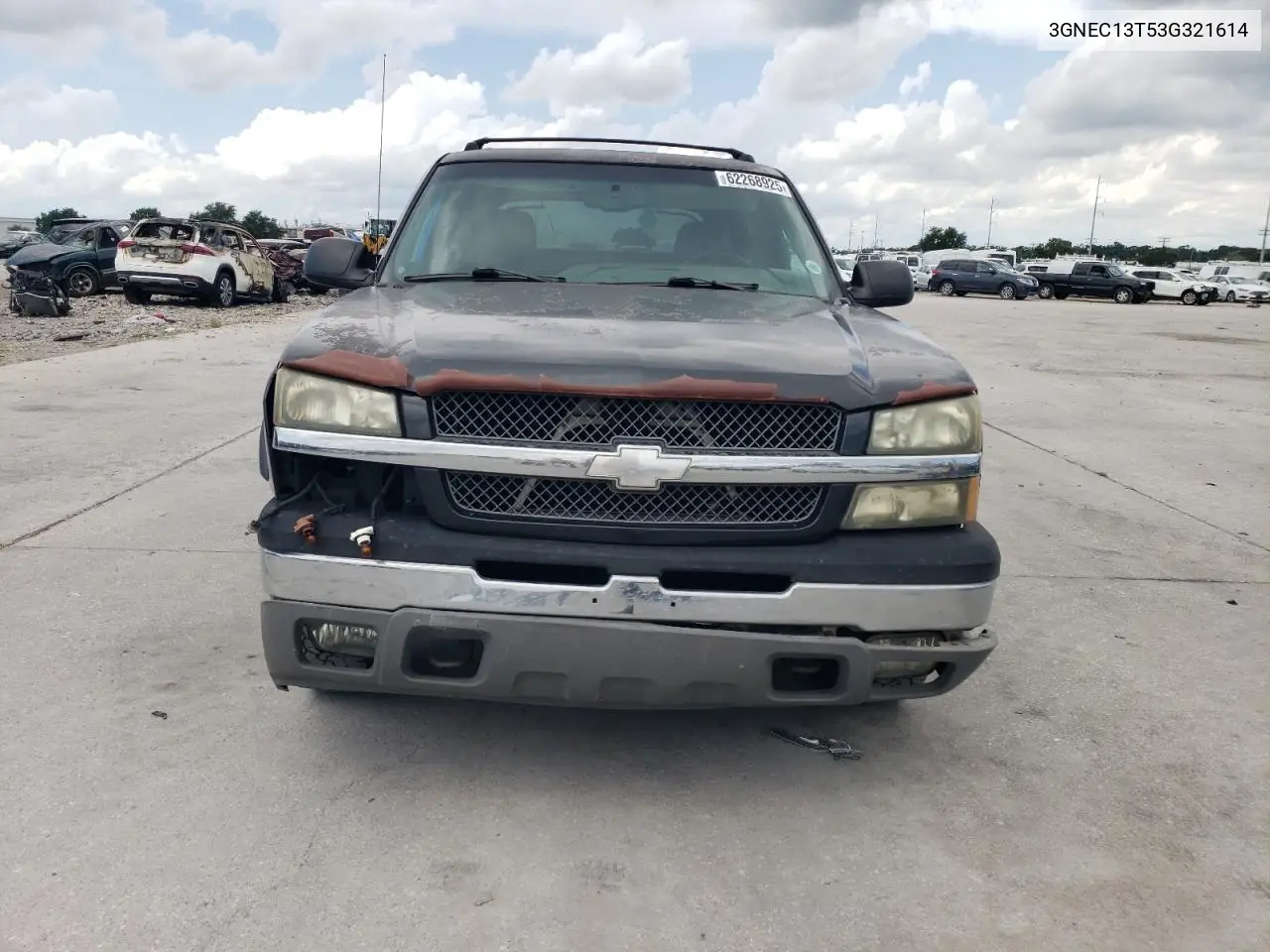 2003 Chevrolet Avalanche C1500 VIN: 3GNEC13T53G321614 Lot: 62268925