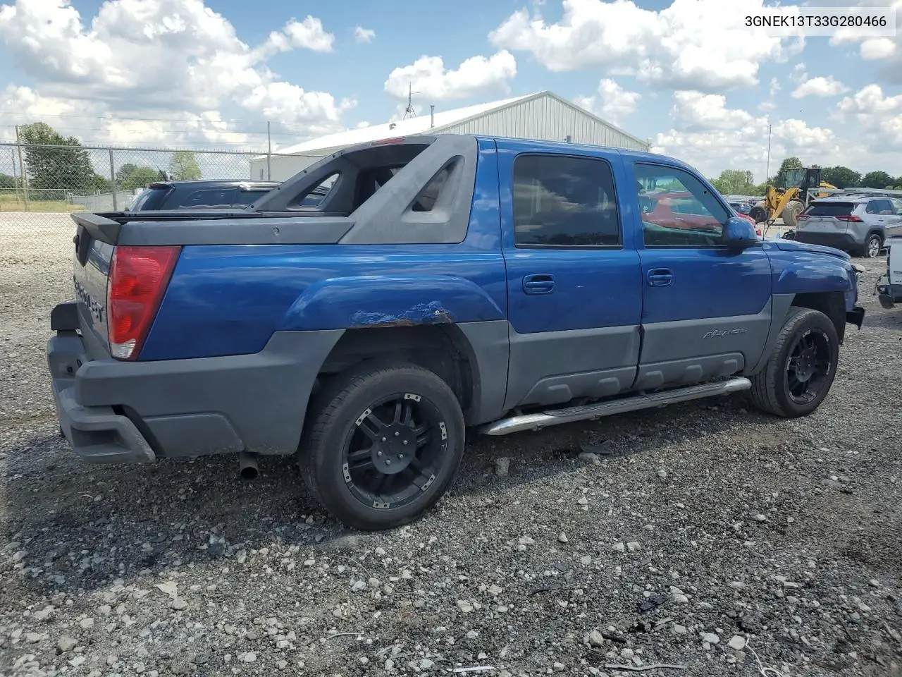 2003 Chevrolet Avalanche K1500 VIN: 3GNEK13T33G280466 Lot: 62708555