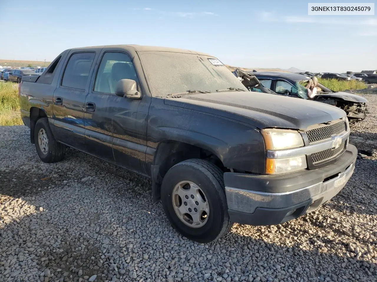 2003 Chevrolet Avalanche K1500 VIN: 3GNEK13T83G245079 Lot: 62762485