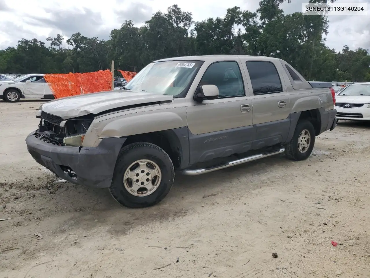 2003 Chevrolet Avalanche C1500 VIN: 3GNEC13T13G140204 Lot: 63064735
