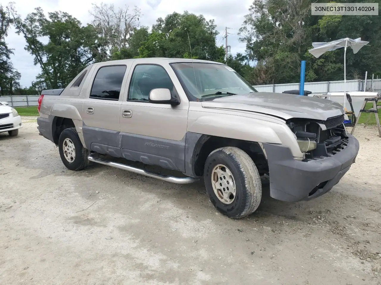 2003 Chevrolet Avalanche C1500 VIN: 3GNEC13T13G140204 Lot: 63064735