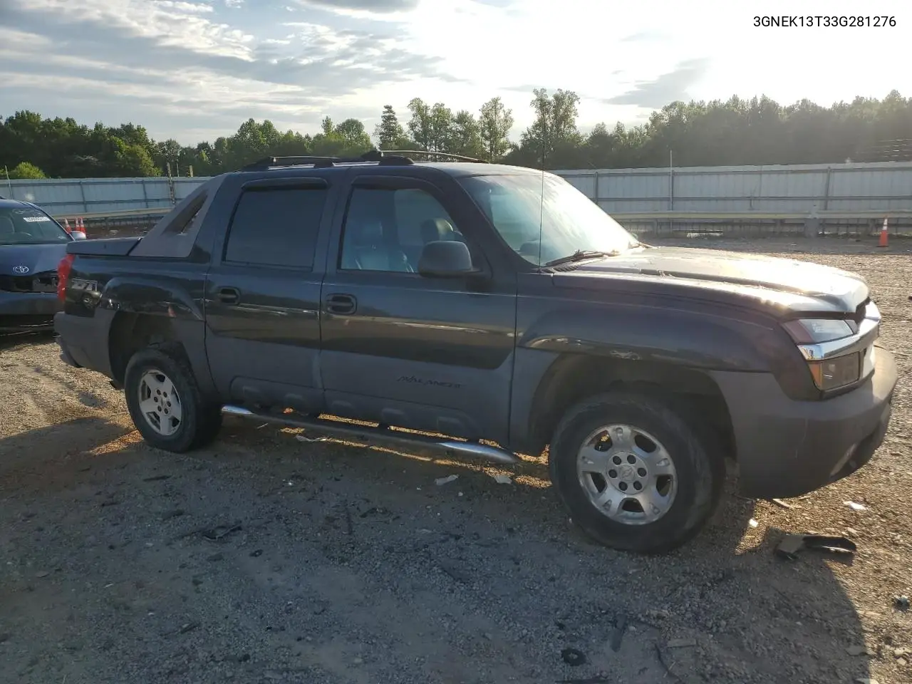 2003 Chevrolet Avalanche K1500 VIN: 3GNEK13T33G281276 Lot: 65181315