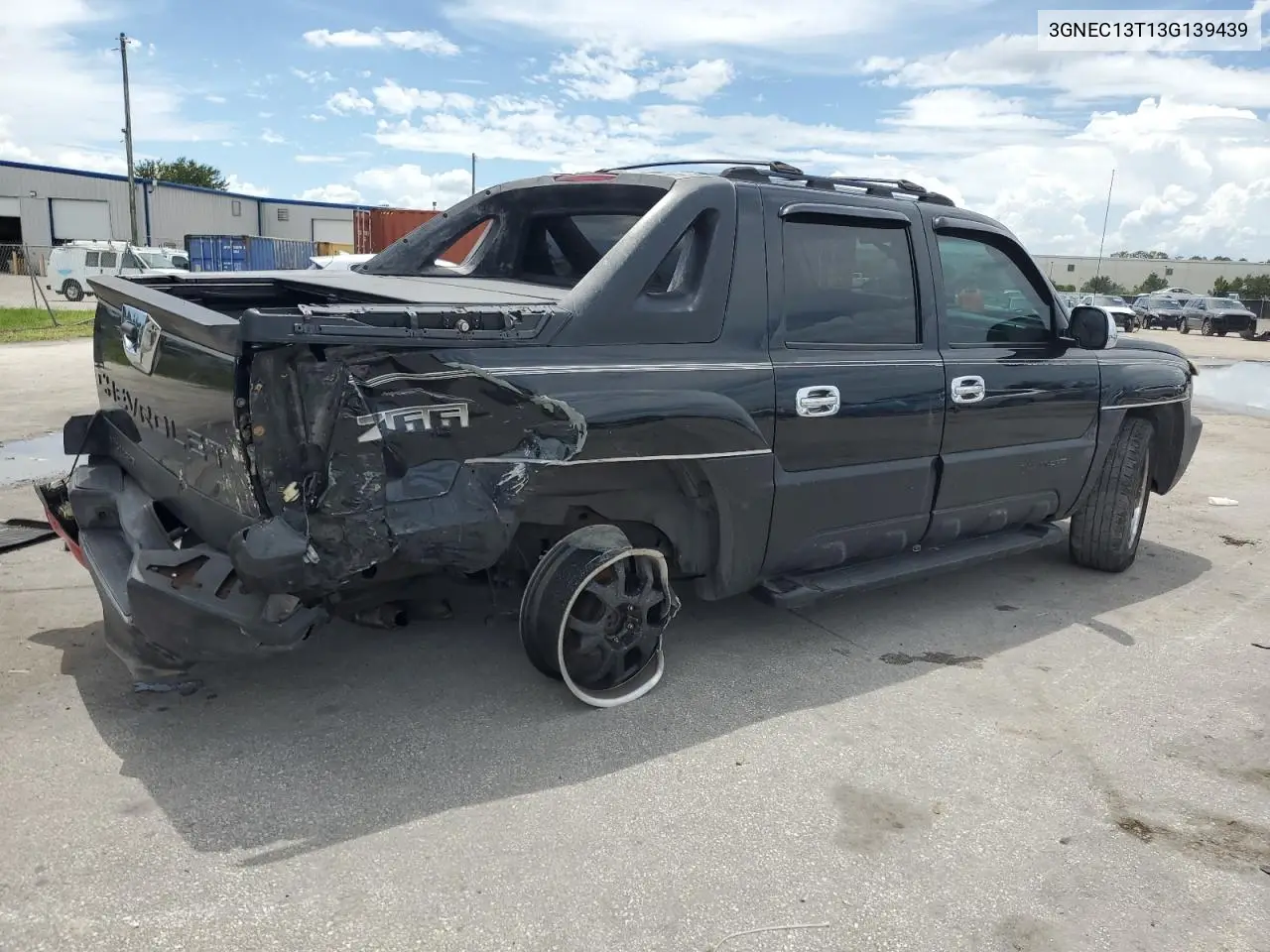 2003 Chevrolet Avalanche C1500 VIN: 3GNEC13T13G139439 Lot: 65221355