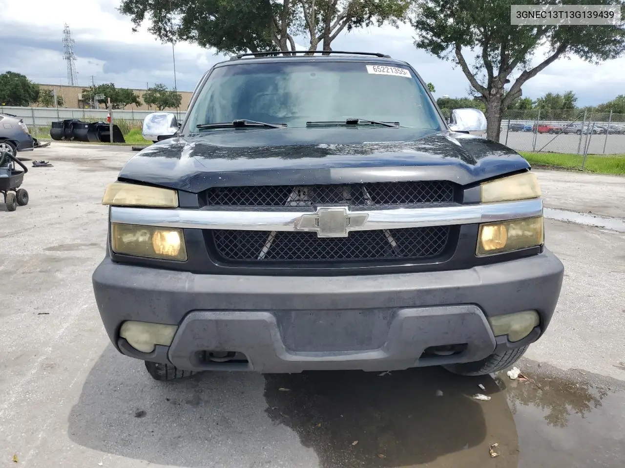 2003 Chevrolet Avalanche C1500 VIN: 3GNEC13T13G139439 Lot: 65221355