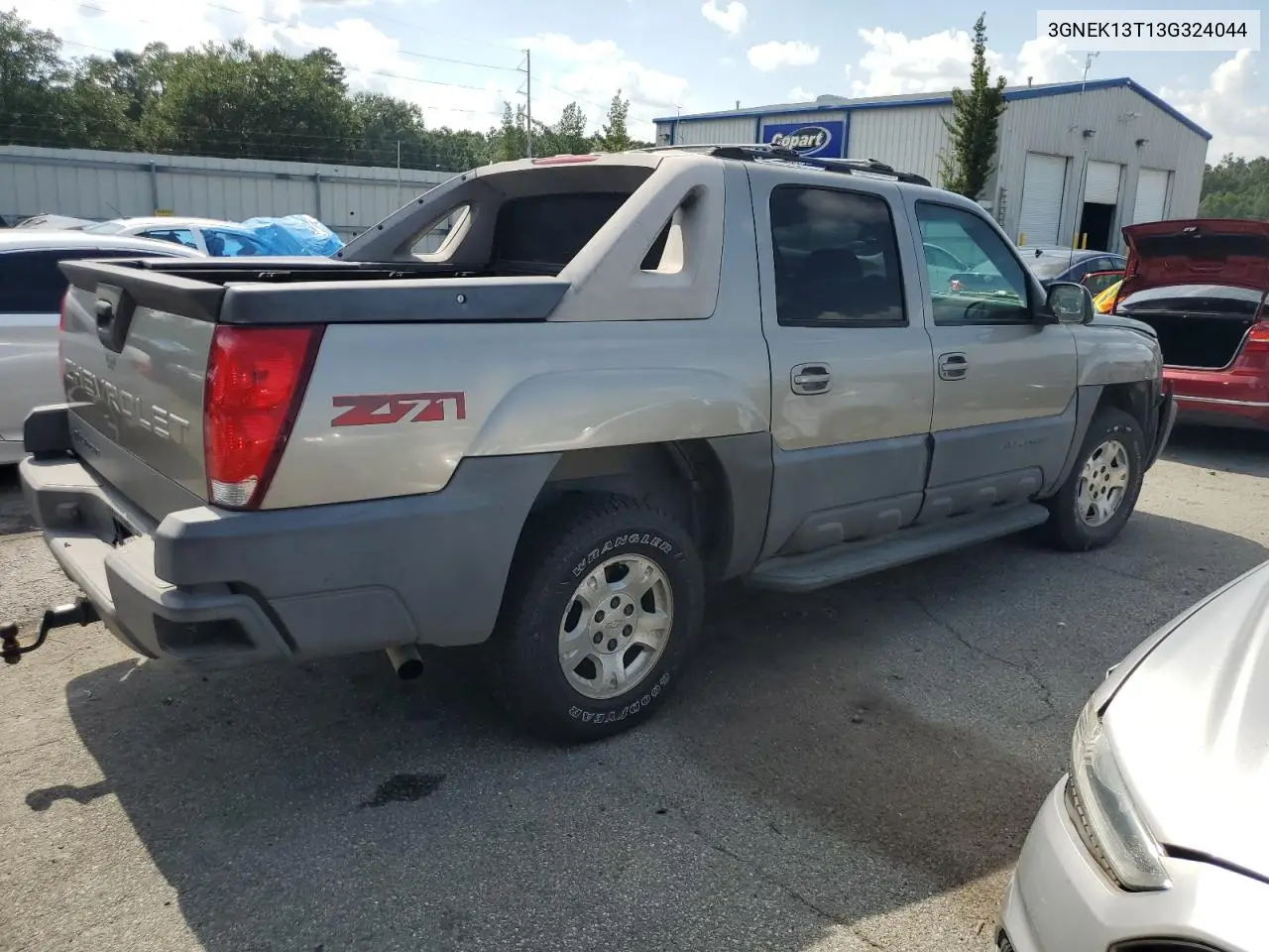 2003 Chevrolet Avalanche K1500 VIN: 3GNEK13T13G324044 Lot: 65332345