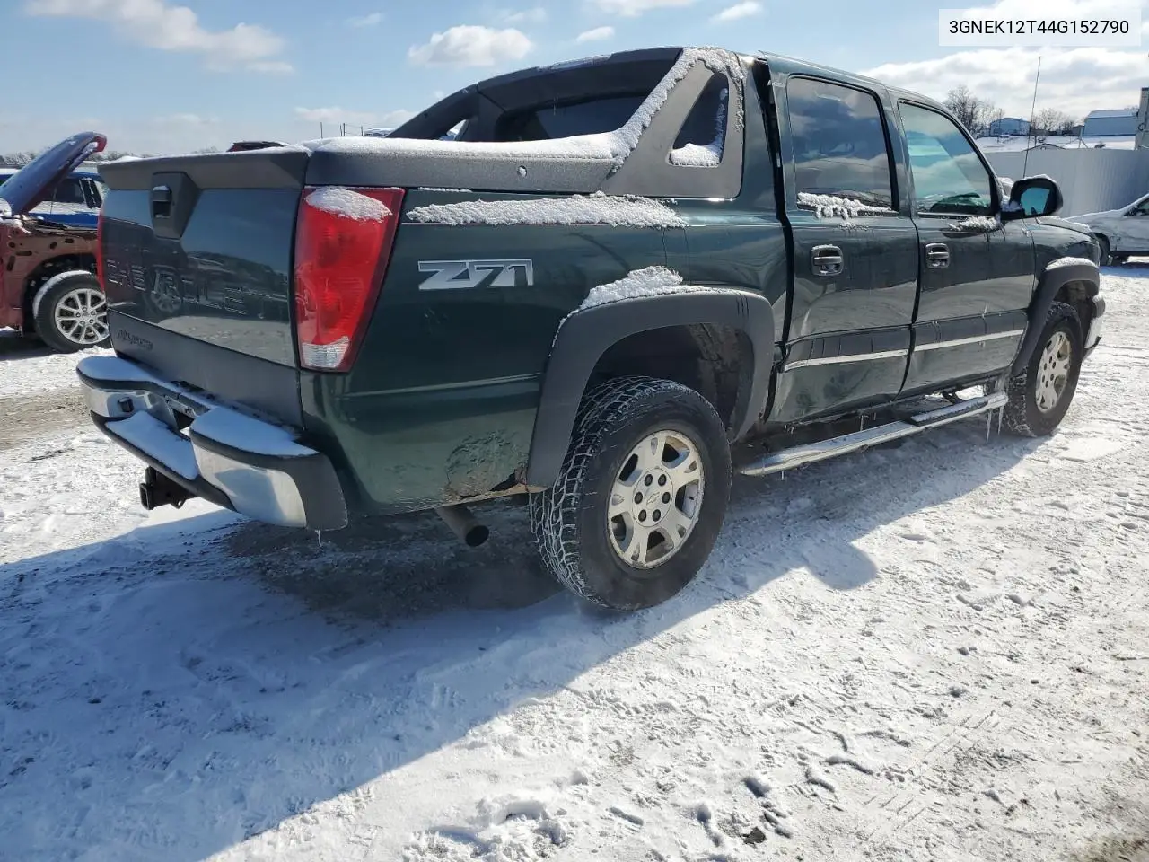 2004 Chevrolet Avalanche K1500 VIN: 3GNEK12T44G152790 Lot: 46218605