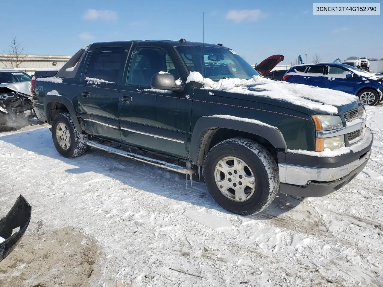 2004 Chevrolet Avalanche K1500 VIN: 3GNEK12T44G152790 Lot: 46218605