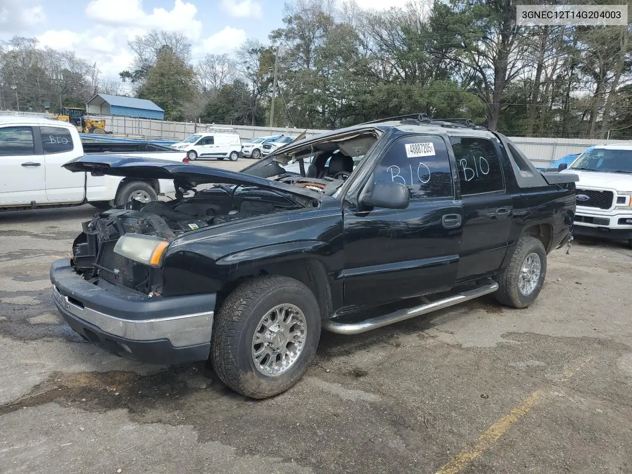 2004 Chevrolet Avalanche C1500 VIN: 3GNEC12T14G204003 Lot: 48887205