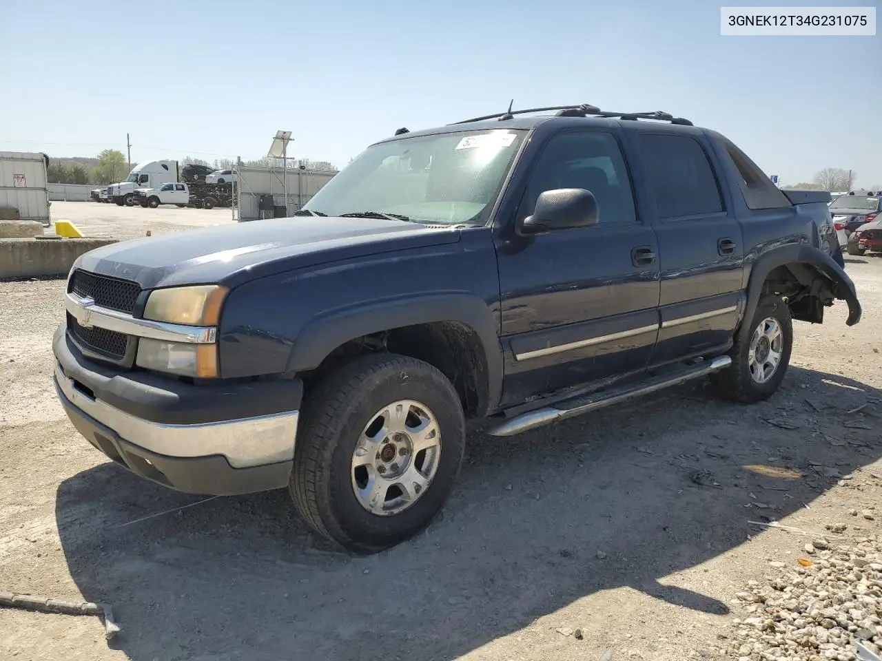 2004 Chevrolet Avalanche K1500 VIN: 3GNEK12T34G231075 Lot: 52164355
