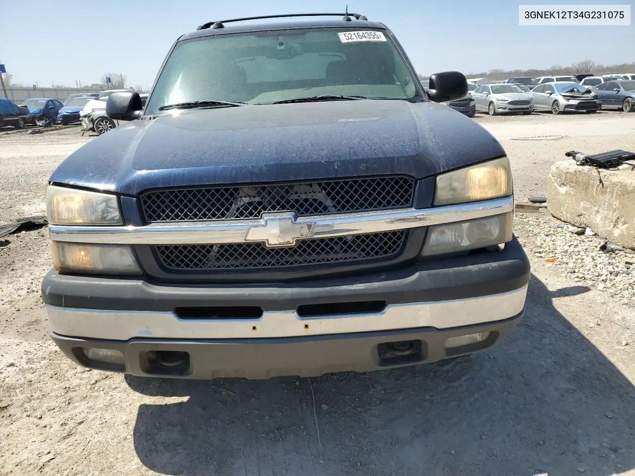 2004 Chevrolet Avalanche K1500 VIN: 3GNEK12T34G231075 Lot: 52164355