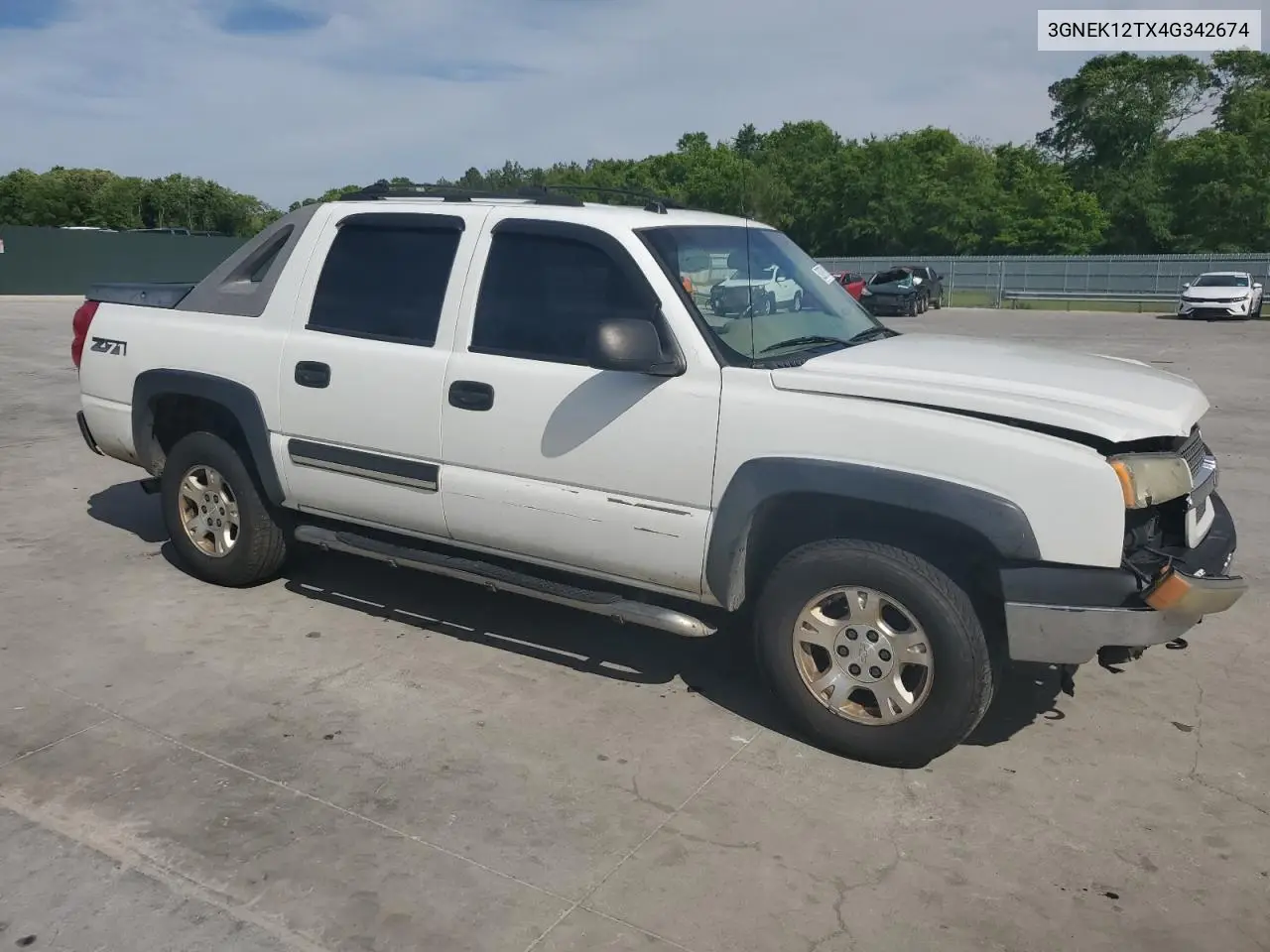 2004 Chevrolet Avalanche K1500 VIN: 3GNEK12TX4G342674 Lot: 52879115