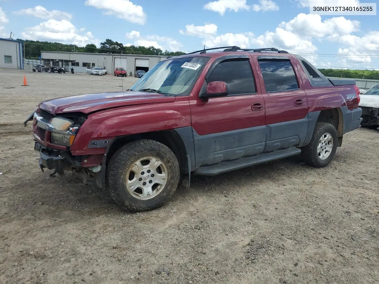 2004 Chevrolet Avalanche K1500 VIN: 3GNEK12T34G165255 Lot: 55272085