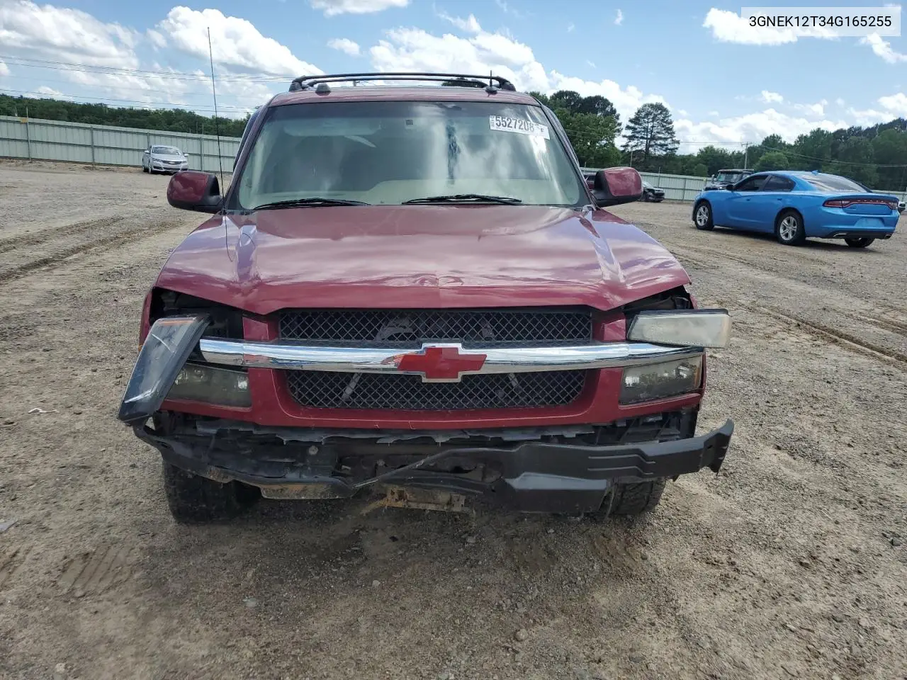 2004 Chevrolet Avalanche K1500 VIN: 3GNEK12T34G165255 Lot: 55272085