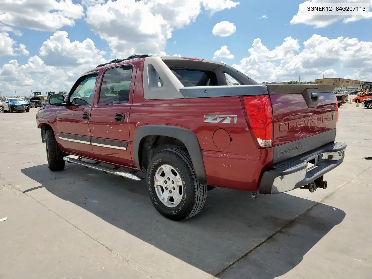 2004 Chevrolet Avalanche K1500 VIN: 3GNEK12T84G207113 Lot: 61043595