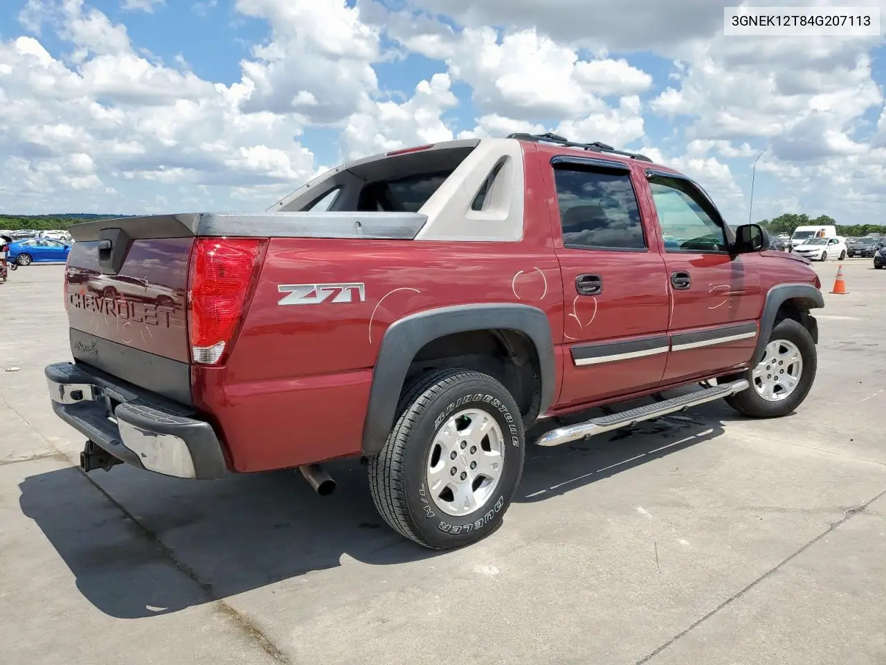 2004 Chevrolet Avalanche K1500 VIN: 3GNEK12T84G207113 Lot: 61043595