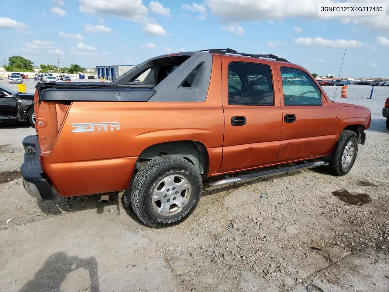 2004 Chevrolet Avalanche C1500 VIN: 3GNEC12TX4G317450 Lot: 61911295