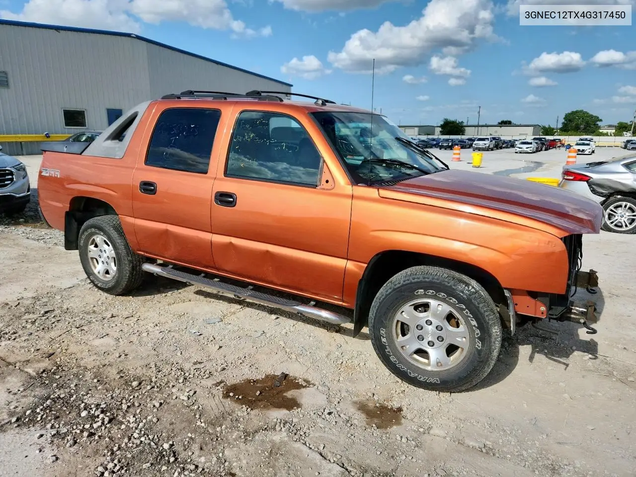 2004 Chevrolet Avalanche C1500 VIN: 3GNEC12TX4G317450 Lot: 61911295