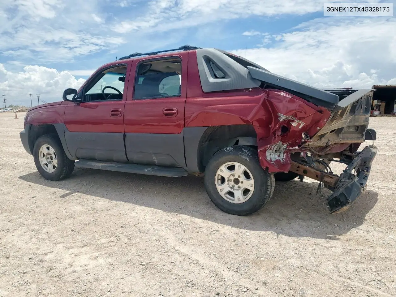 2004 Chevrolet Avalanche K1500 VIN: 3GNEK12TX4G328175 Lot: 62343115