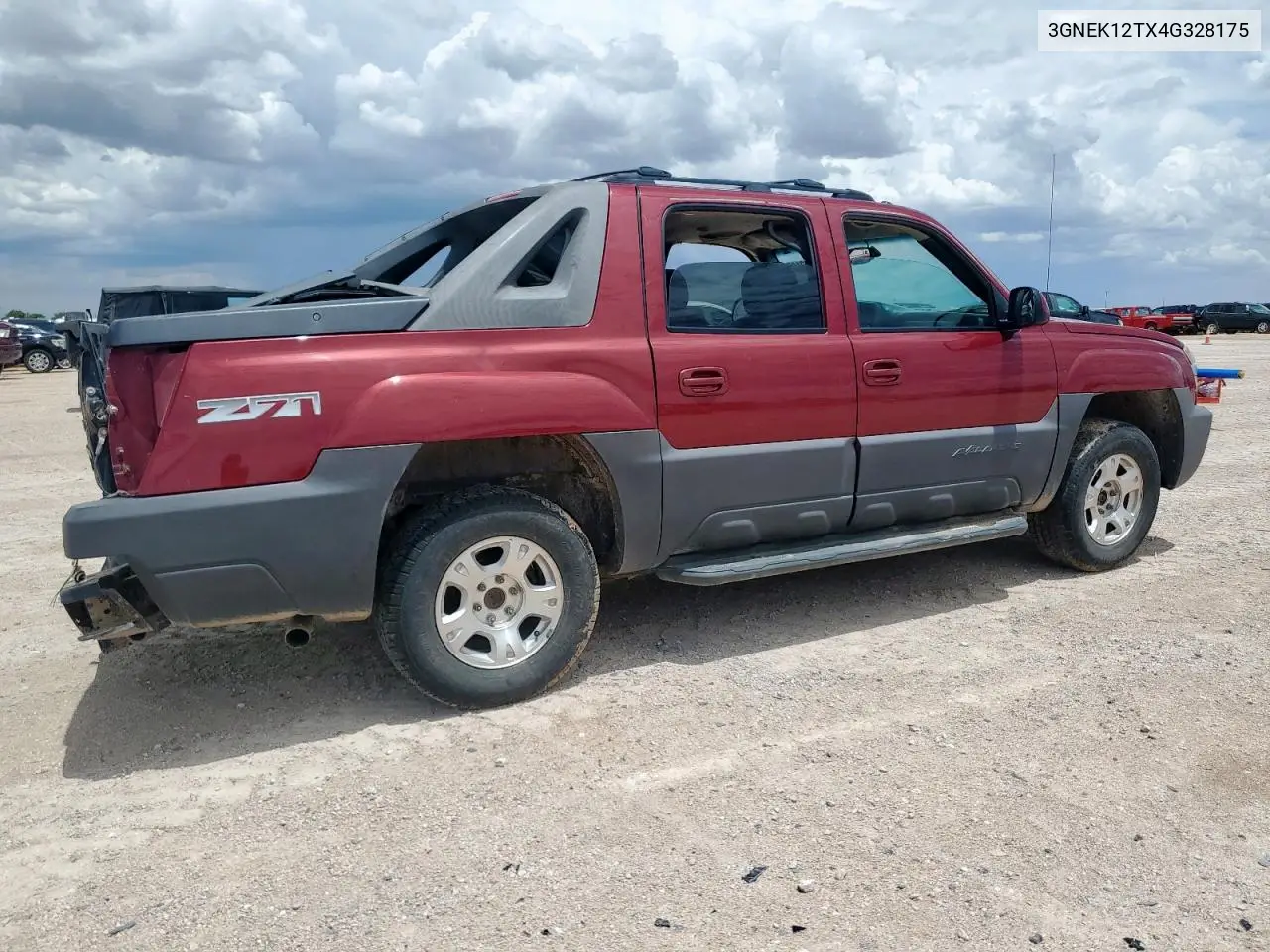 2004 Chevrolet Avalanche K1500 VIN: 3GNEK12TX4G328175 Lot: 62343115