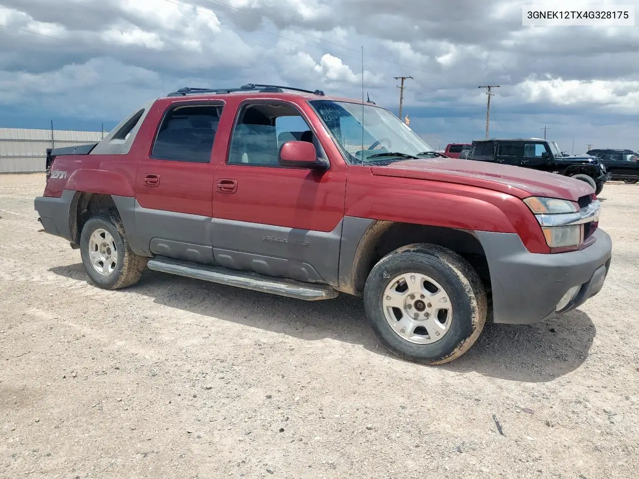 2004 Chevrolet Avalanche K1500 VIN: 3GNEK12TX4G328175 Lot: 62343115
