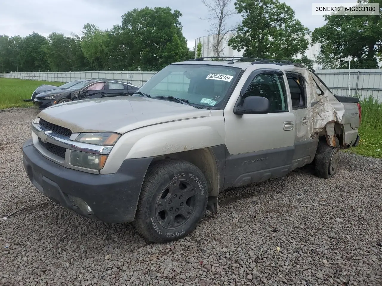 2004 Chevrolet Avalanche K1500 VIN: 3GNEK12T64G333180 Lot: 62832215