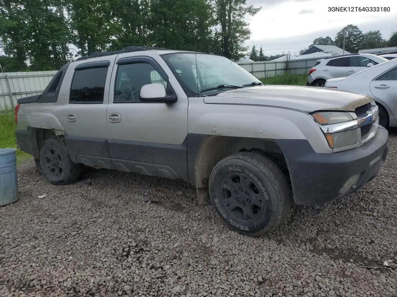 2004 Chevrolet Avalanche K1500 VIN: 3GNEK12T64G333180 Lot: 62832215