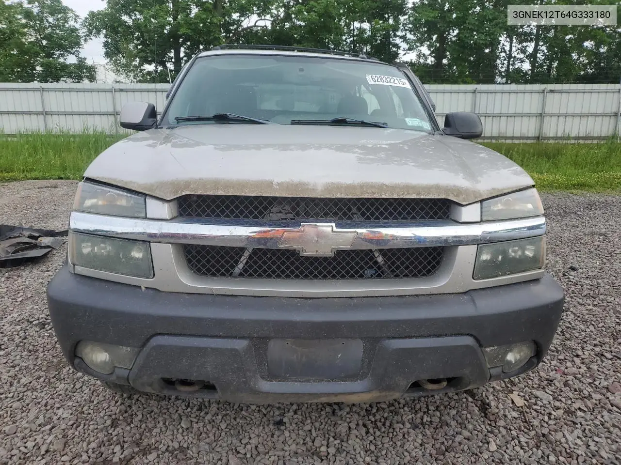 2004 Chevrolet Avalanche K1500 VIN: 3GNEK12T64G333180 Lot: 62832215