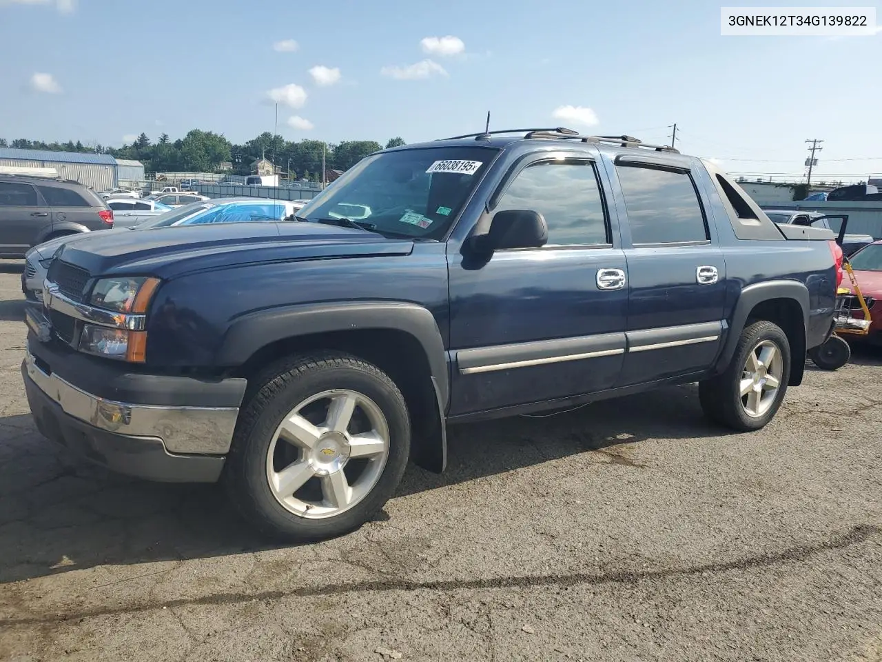 2004 Chevrolet Avalanche K1500 VIN: 3GNEK12T34G139822 Lot: 66038195