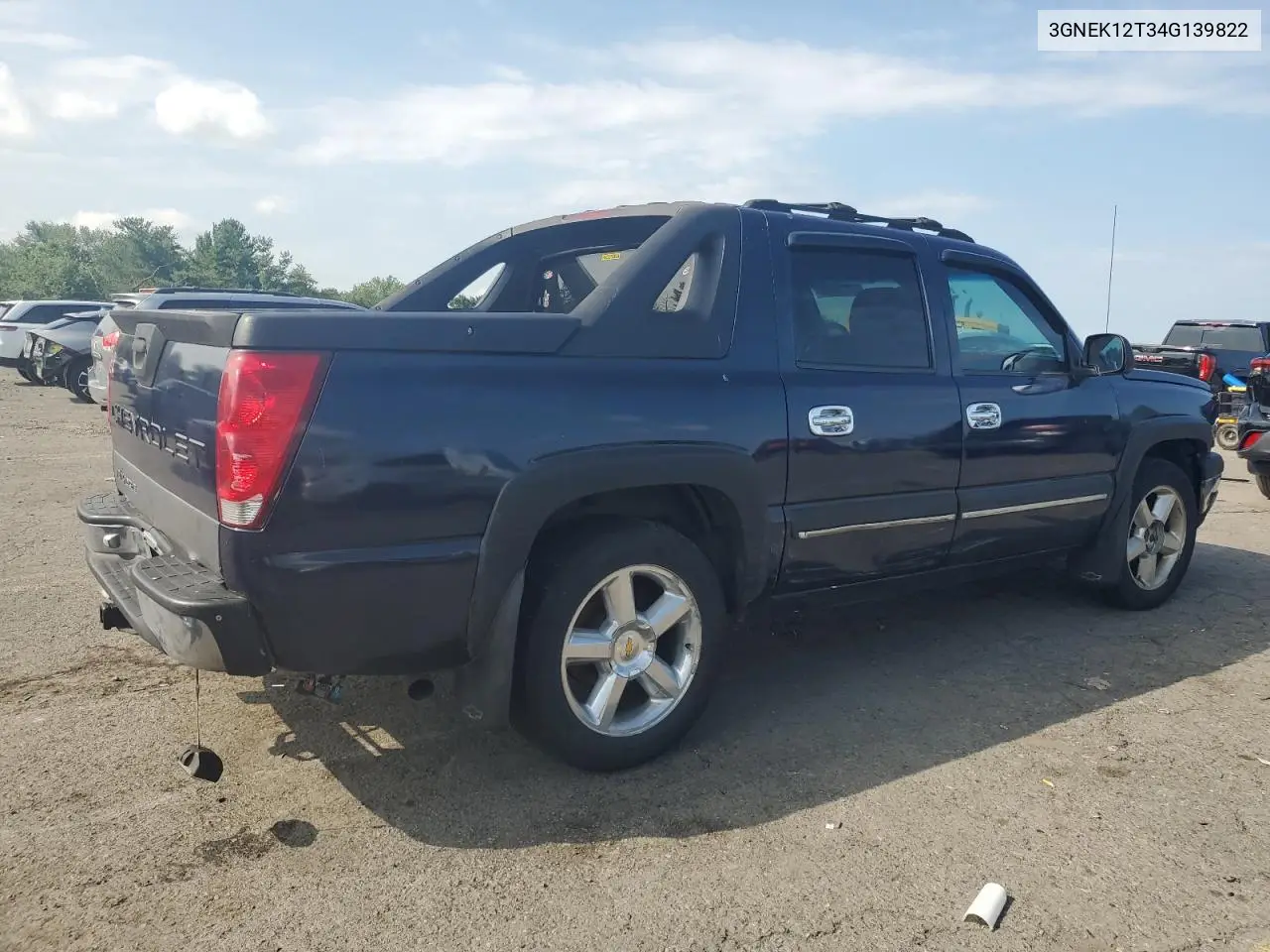 2004 Chevrolet Avalanche K1500 VIN: 3GNEK12T34G139822 Lot: 66038195