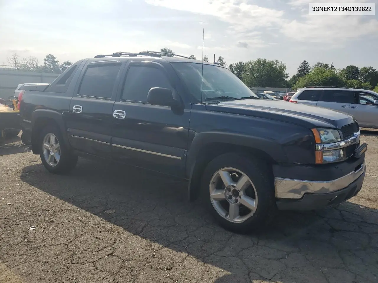 2004 Chevrolet Avalanche K1500 VIN: 3GNEK12T34G139822 Lot: 66038195