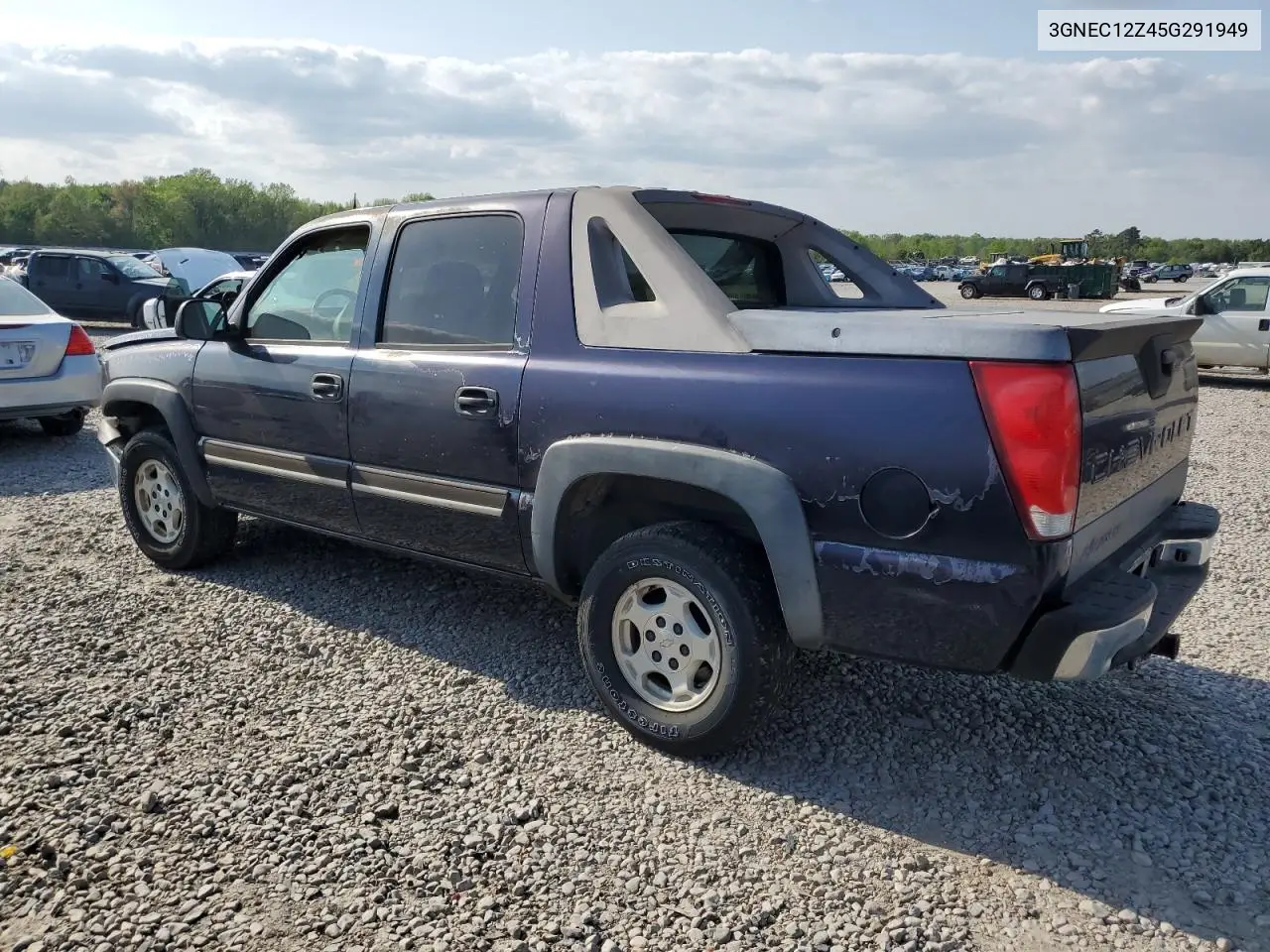 2005 Chevrolet Avalanche C1500 VIN: 3GNEC12Z45G291949 Lot: 52638025