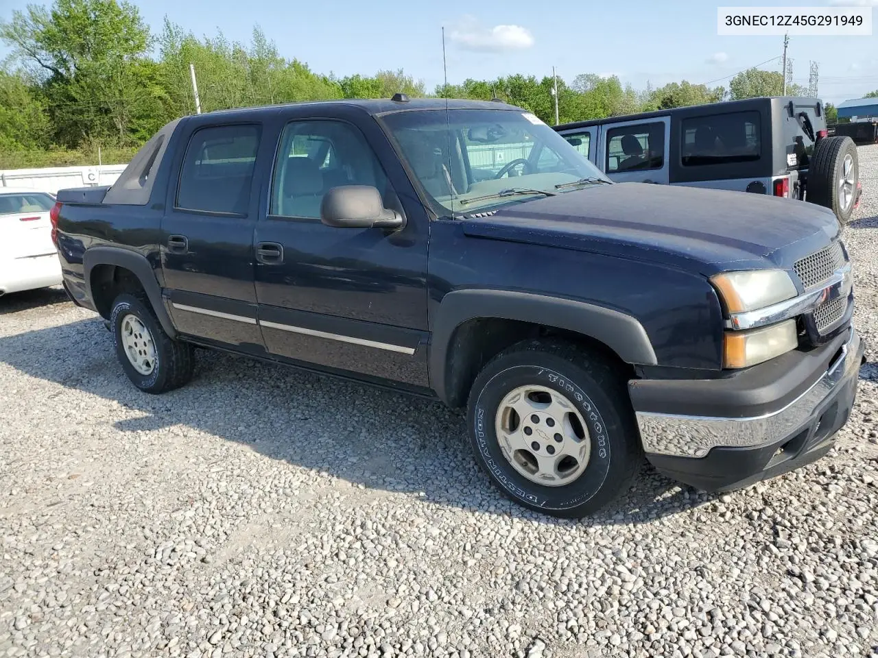 2005 Chevrolet Avalanche C1500 VIN: 3GNEC12Z45G291949 Lot: 52638025