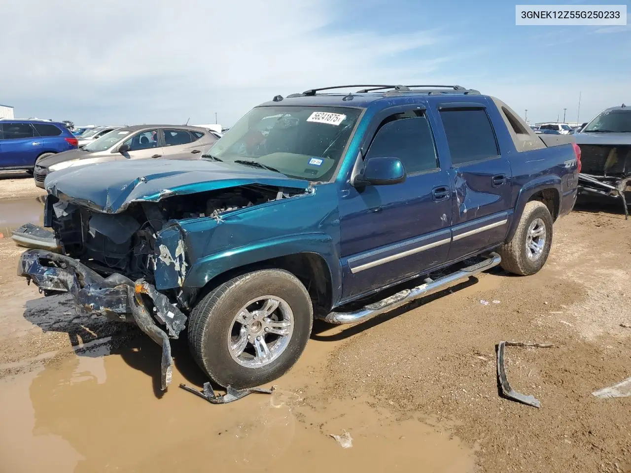2005 Chevrolet Avalanche K1500 VIN: 3GNEK12Z55G250233 Lot: 56241875