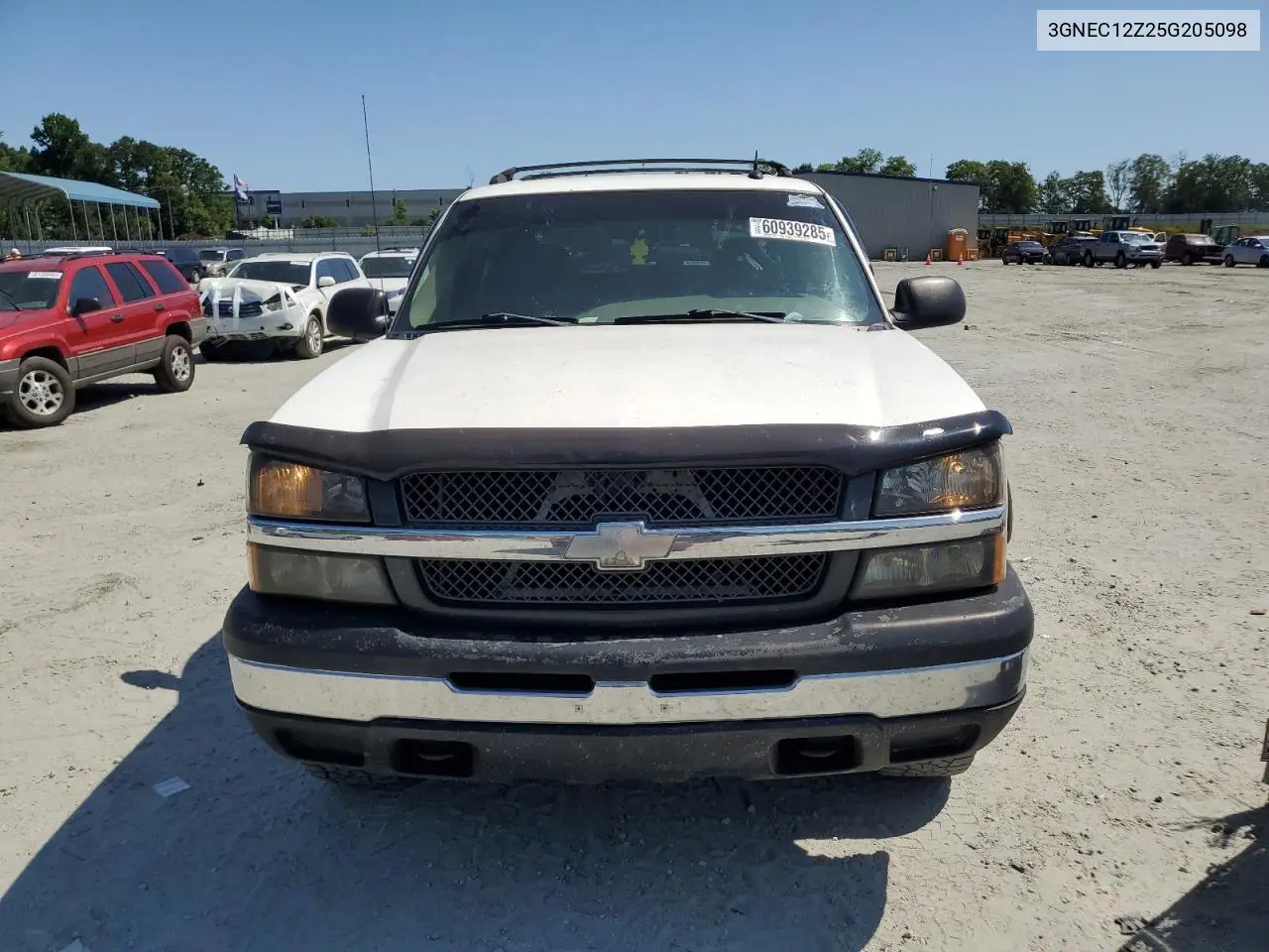 2005 Chevrolet Avalanche C1500 VIN: 3GNEC12Z25G205098 Lot: 60939285