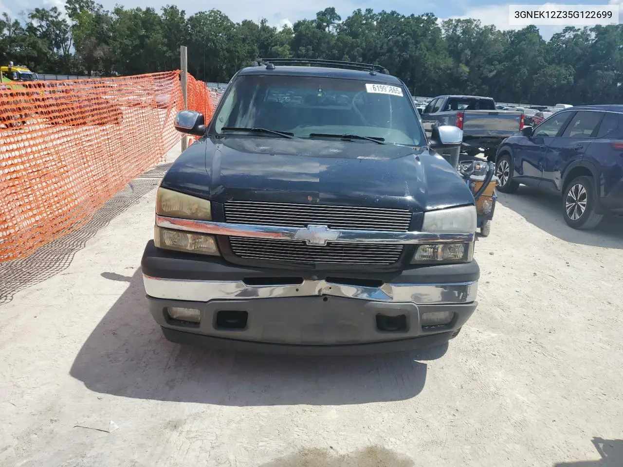2005 Chevrolet Avalanche K1500 VIN: 3GNEK12Z35G122699 Lot: 61995865