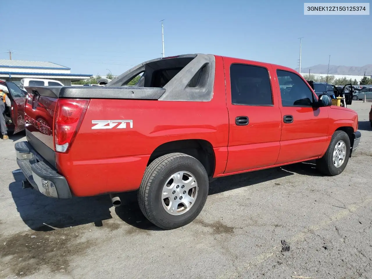 2005 Chevrolet Avalanche K1500 VIN: 3GNEK12Z15G125374 Lot: 62093775