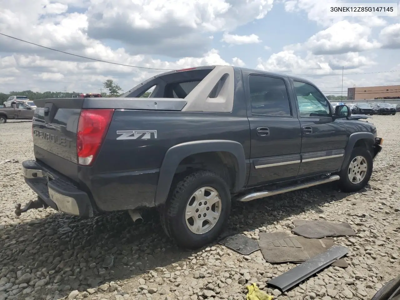 2005 Chevrolet Avalanche K1500 VIN: 3GNEK12Z85G147145 Lot: 66017325