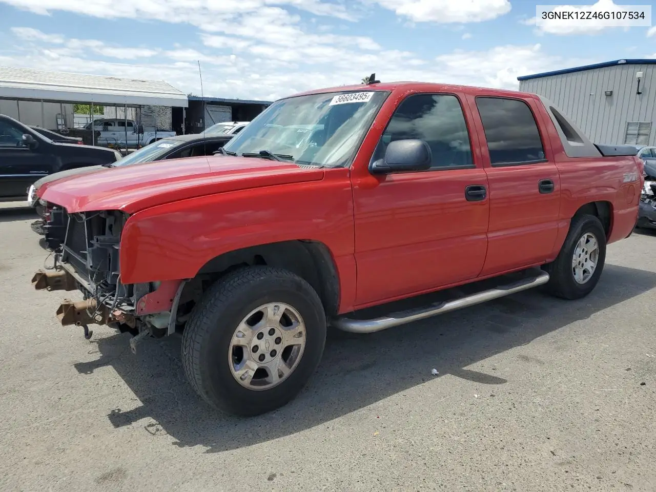 2006 Chevrolet Avalanche K1500 VIN: 3GNEK12Z46G107534 Lot: 56603495