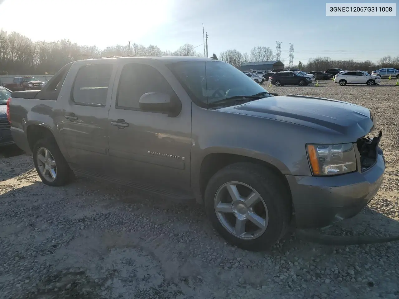 2007 Chevrolet Avalanche C1500 VIN: 3GNEC12067G311008 Lot: 45700525