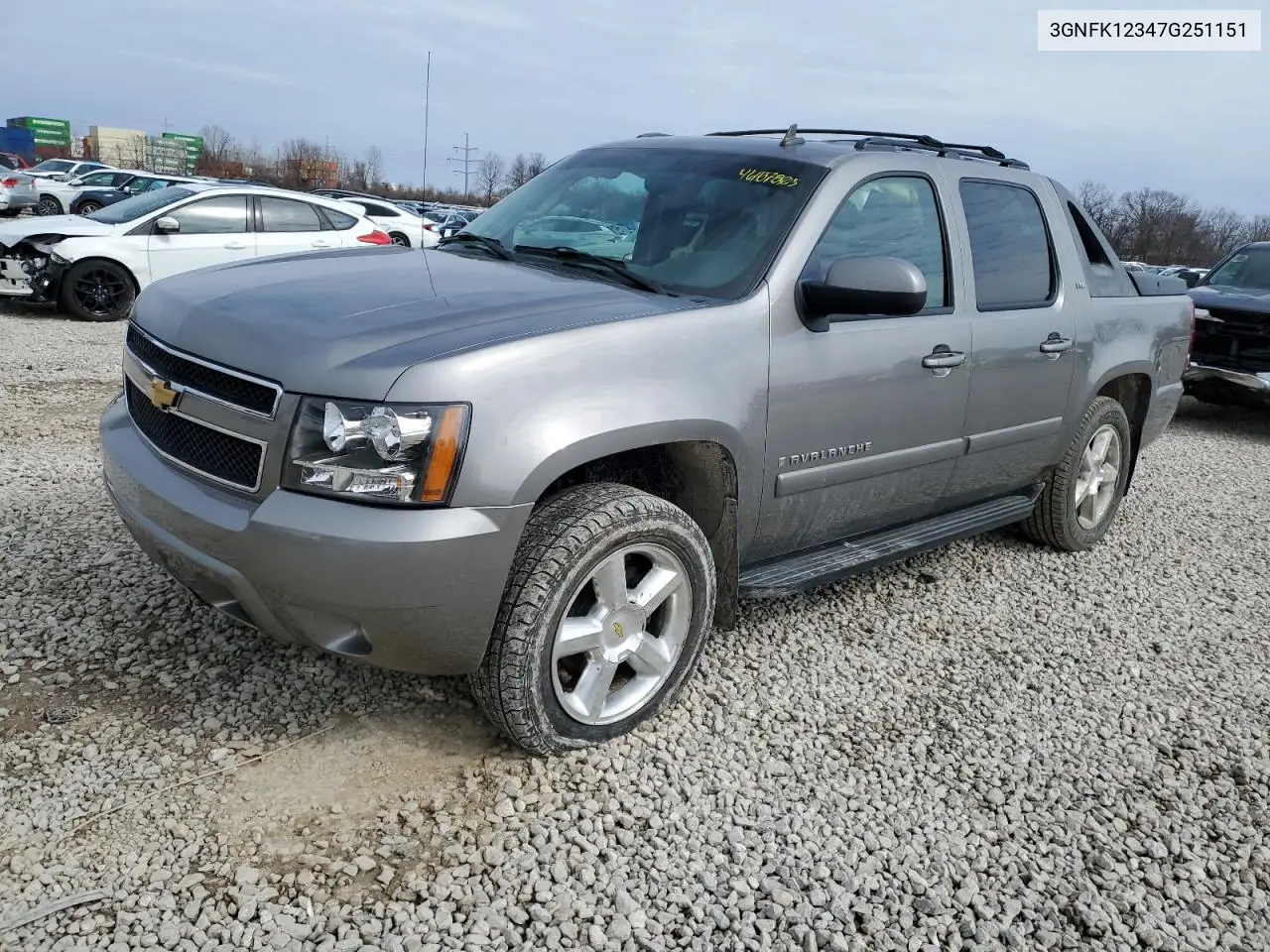 2007 Chevrolet Avalanche K1500 VIN: 3GNFK12347G251151 Lot: 46107005
