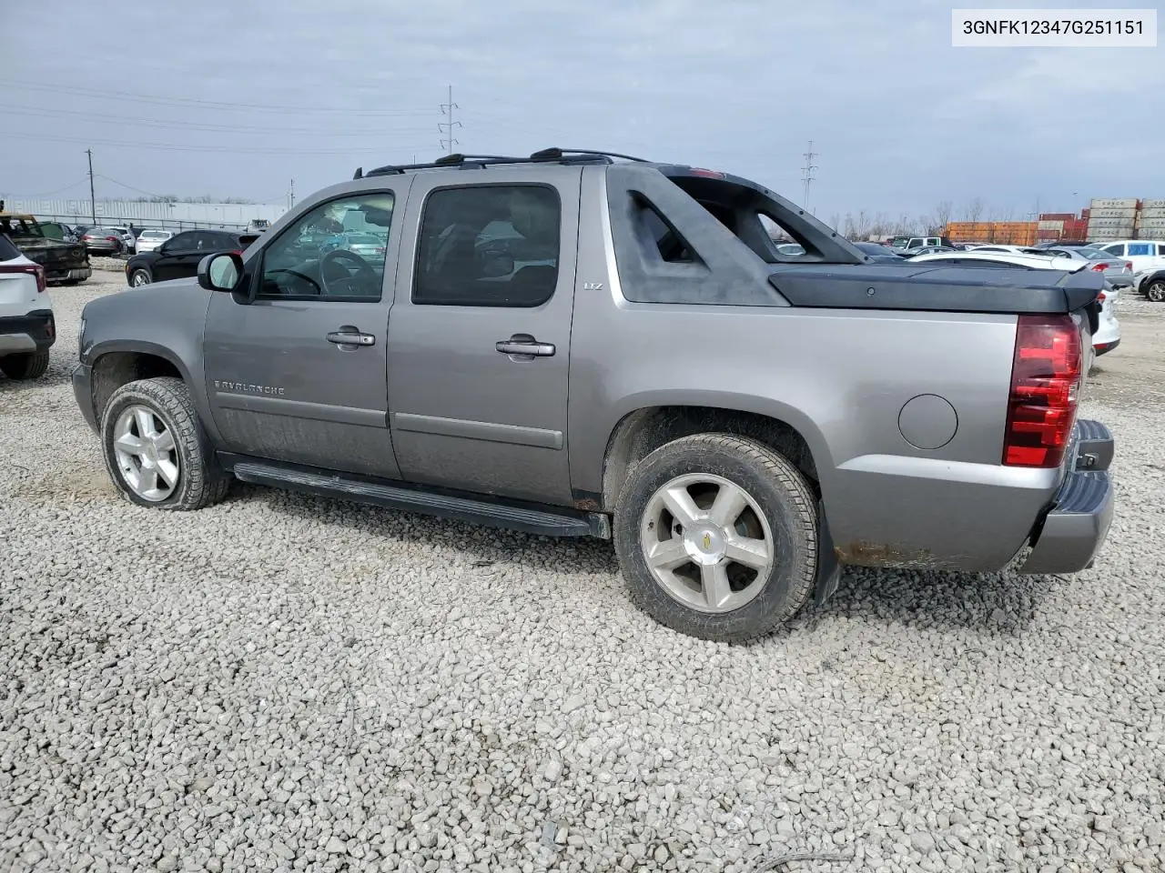 2007 Chevrolet Avalanche K1500 VIN: 3GNFK12347G251151 Lot: 46107005
