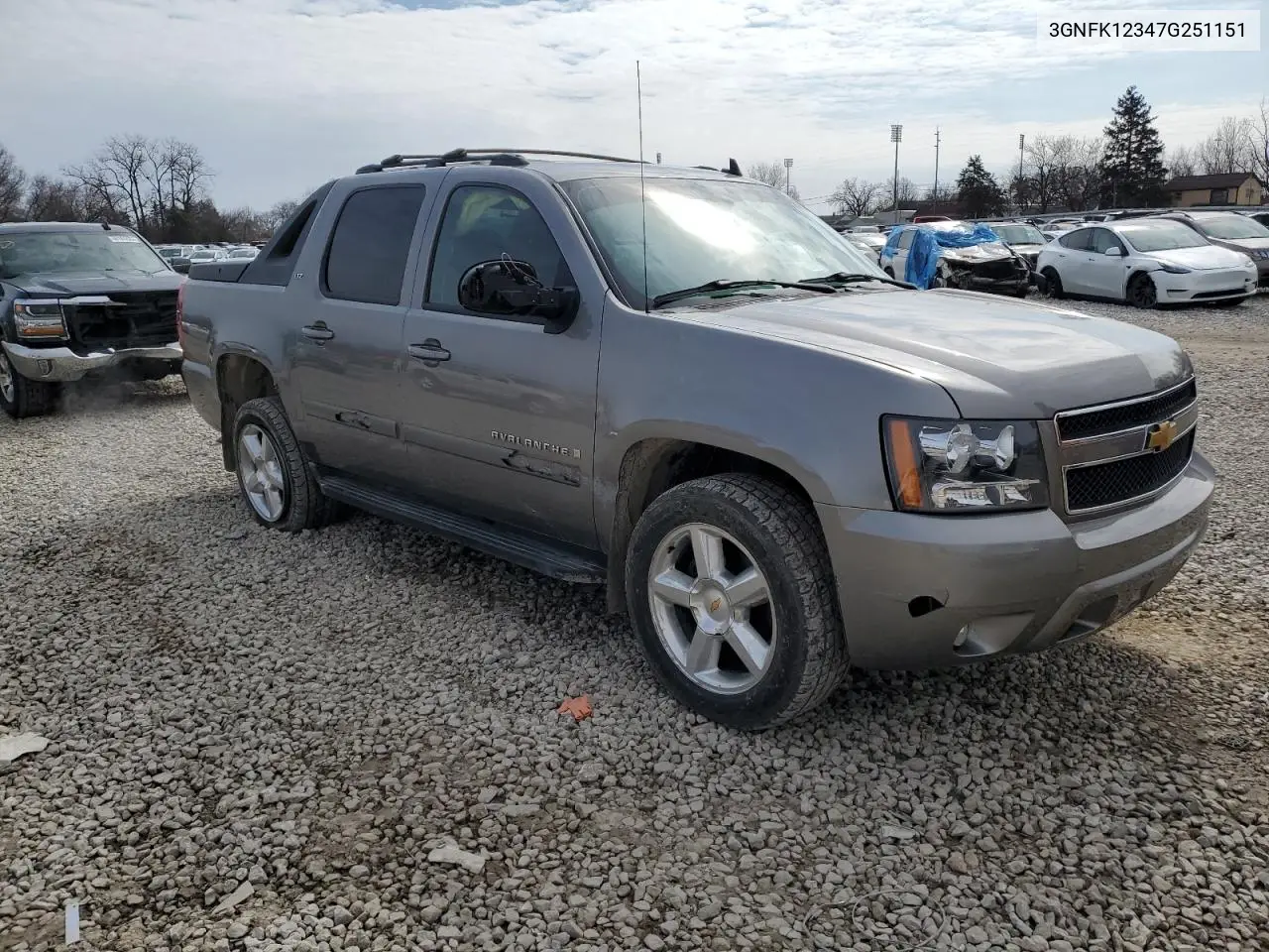 2007 Chevrolet Avalanche K1500 VIN: 3GNFK12347G251151 Lot: 46107005